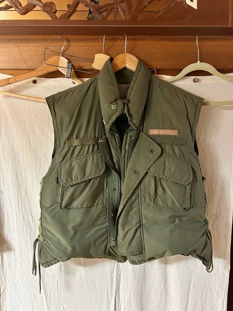 Filled AVIREX flight vest L size Olive Drab