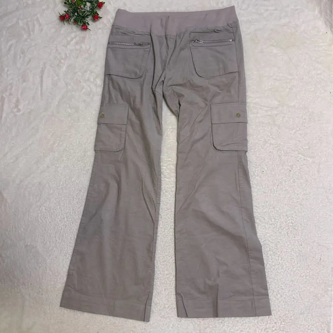 KURIHARA HARUMI Cargo Pants Greige L Men's a541