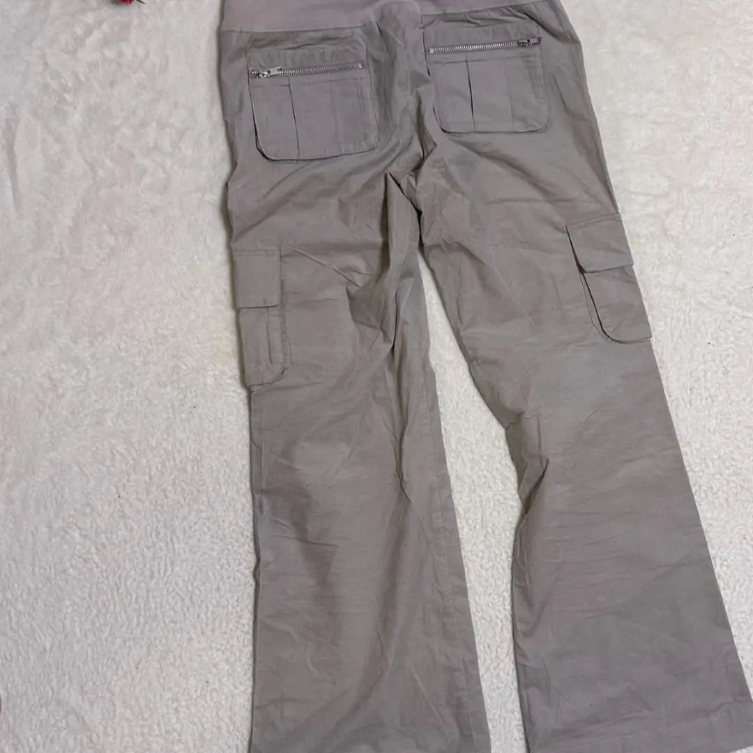 KURIHARA HARUMI Cargo Pants Greige L Men's a541