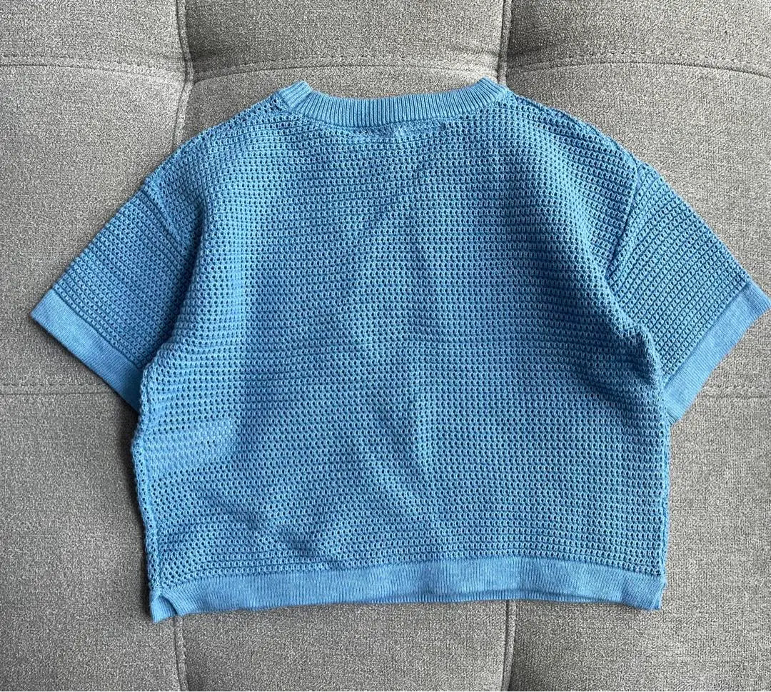 ◎New and unused tag included◎ZARA crochette knit T-shirt Whale