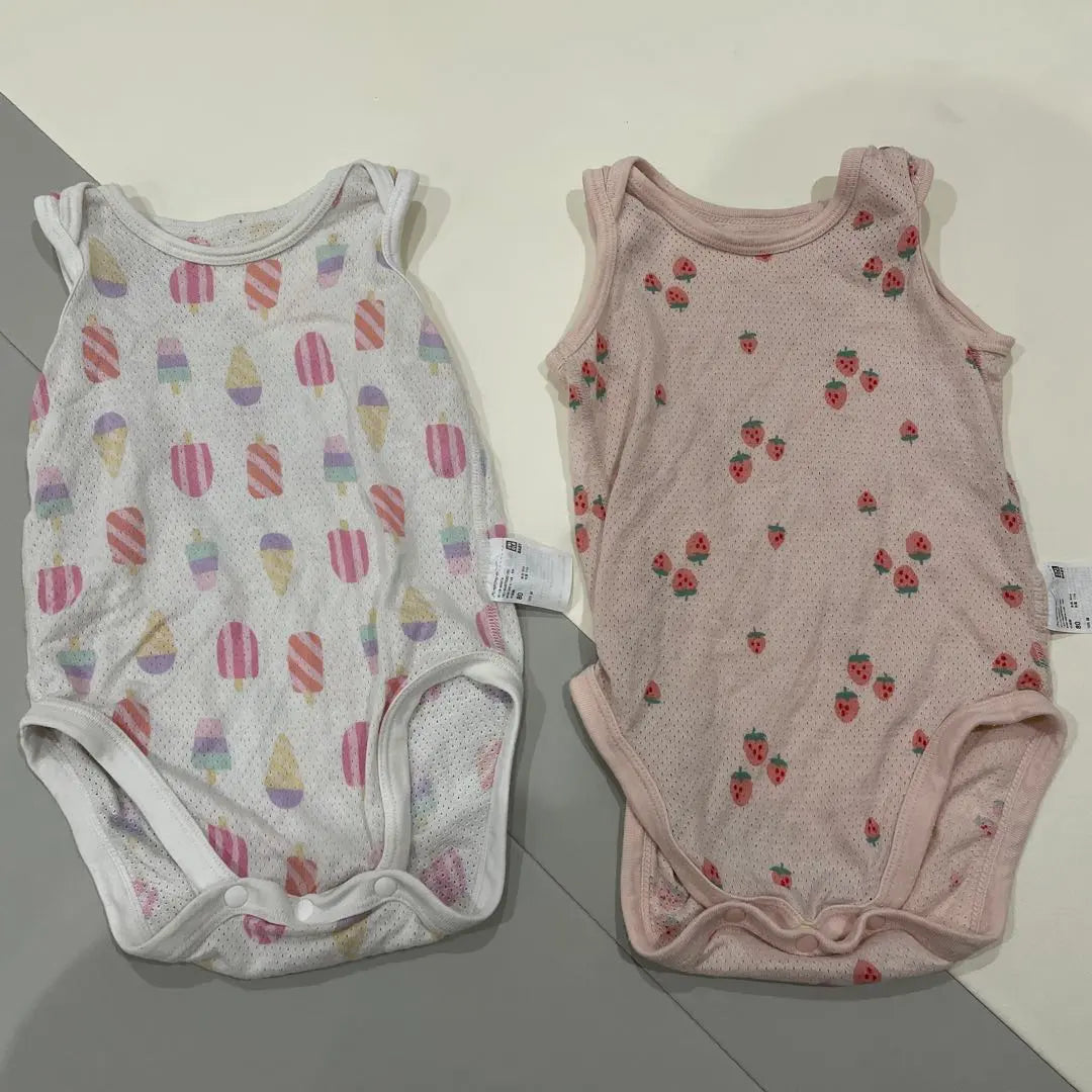 Baby romper set sleeveless underwear 80