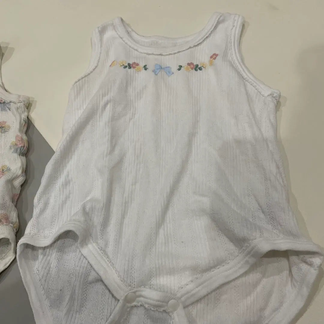 Conjunto de mameluco para bebé sin mangas ropa interior 80