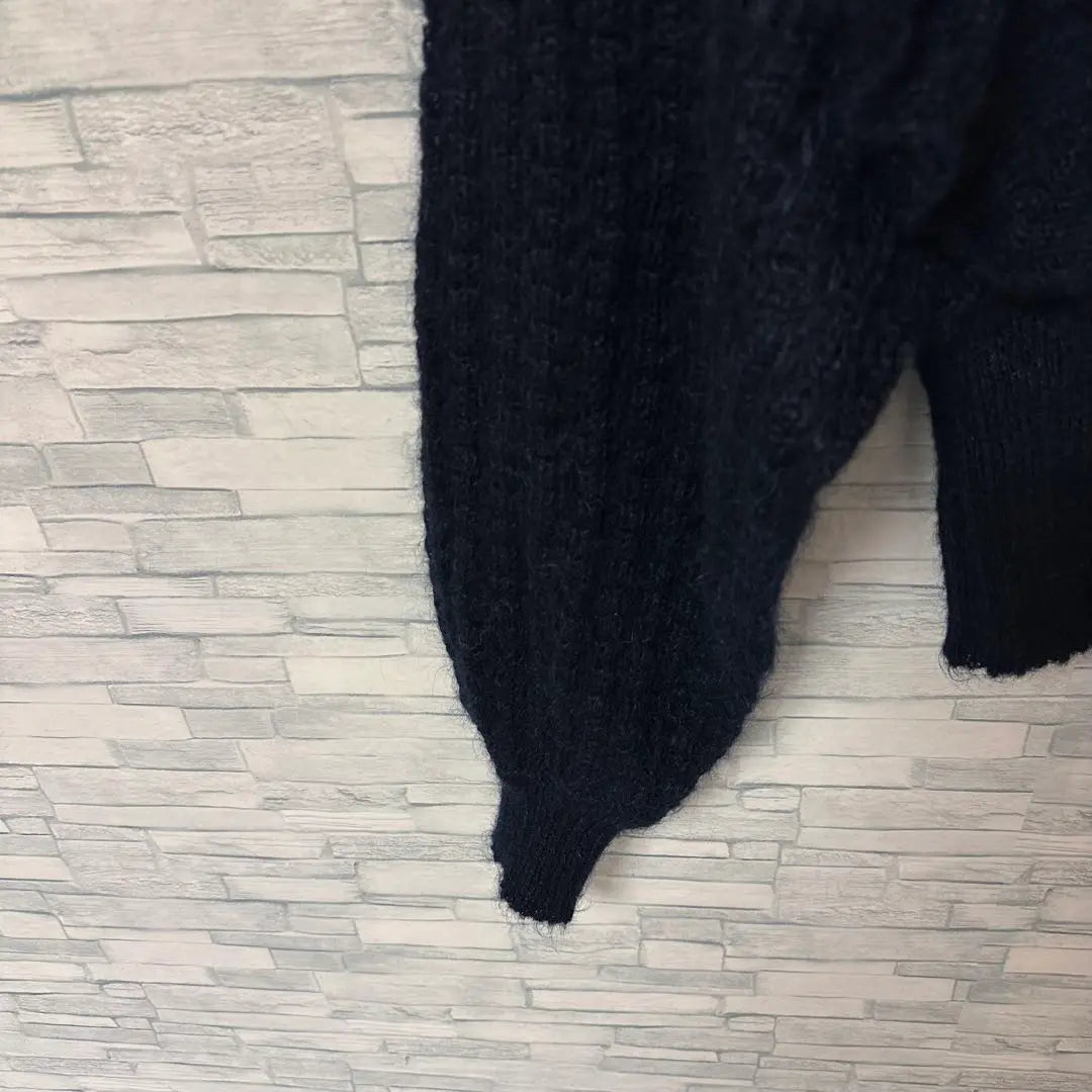 Just cover knit [42] Navy chest open sweater fashionable | ジャストカヴァリ　ニット　【42】　ネイビー　胸元開き　セーター　おしゃれ