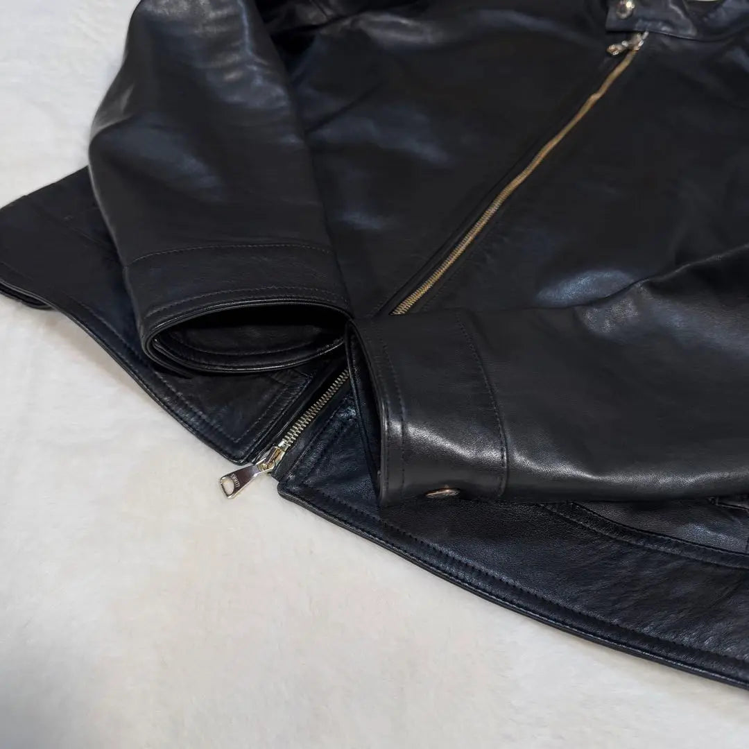 Super beautiful condition! XL Enmety Men's Single Riders Jacket Lamb Leather