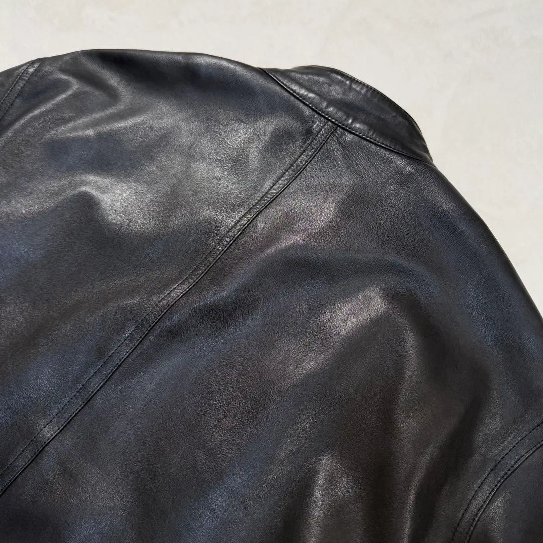 Super beautiful condition! XL Enmety Men's Single Riders Jacket Lamb Leather