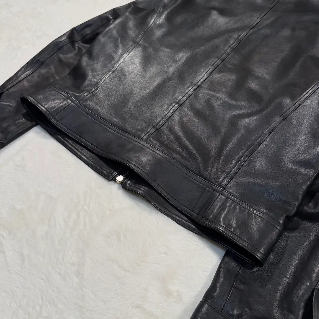 Super beautiful condition! XL Enmety Men's Single Riders Jacket Lamb Leather