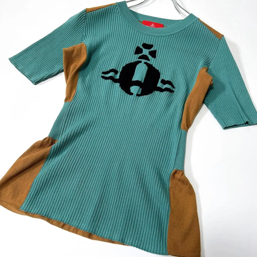 Vivienne Westwood Knit Peplum Orb Cotton Green 00