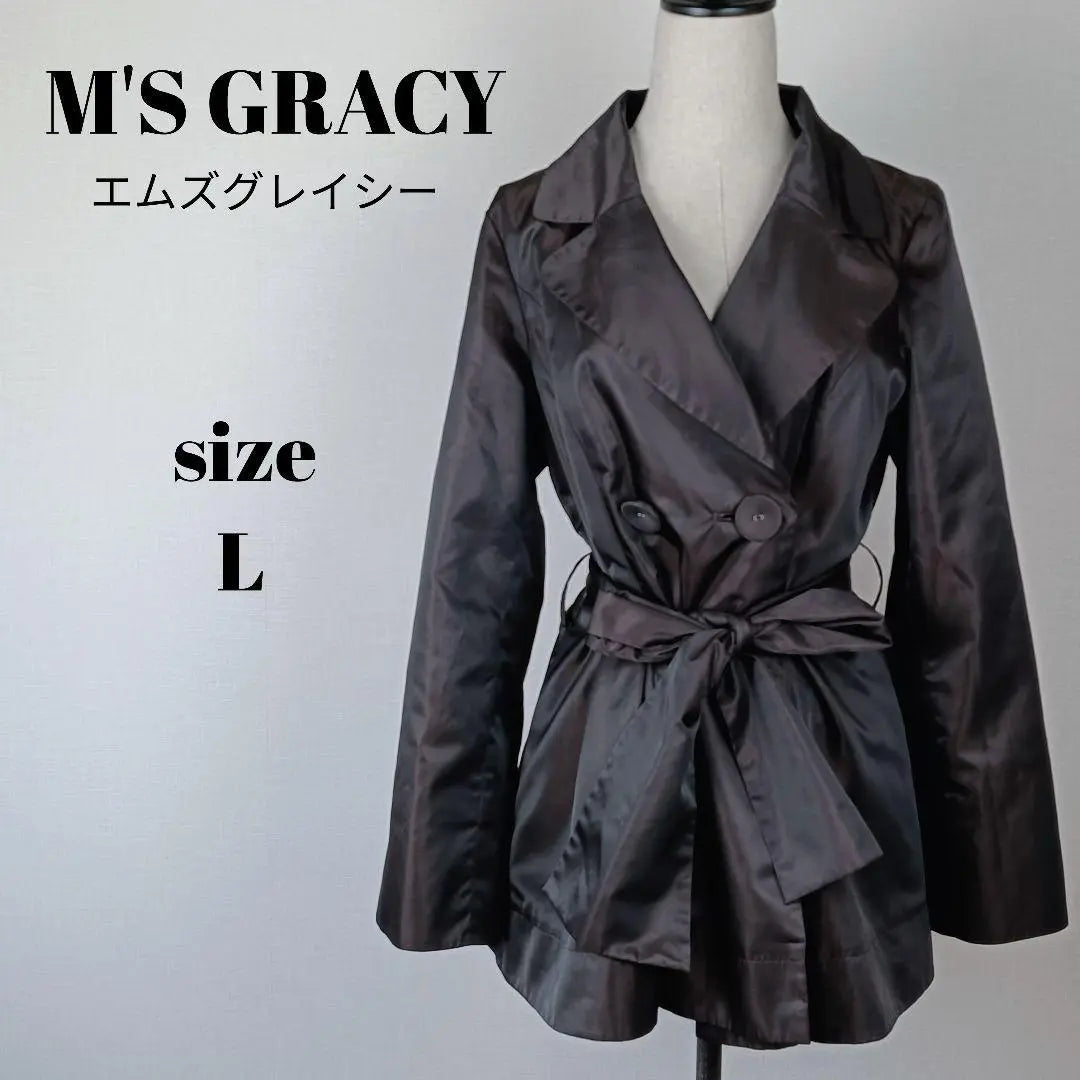 [a1211] M'S GRACY trench coat 40 glossy