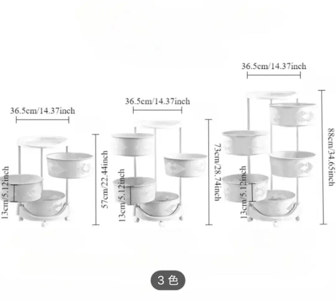 White 3-layer 4-layer 5-layer storage rack