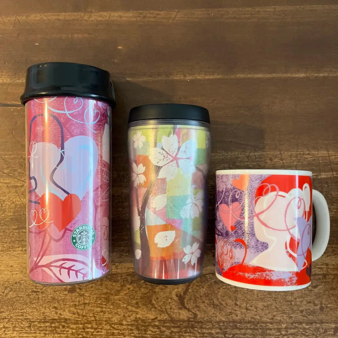 [Price reduced] Starbucks Sakura Tumbler, Valentine's Tumbler & Cup Set