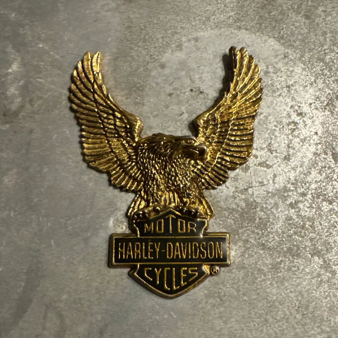 Vintage Harley Davidson genuine emblem vintage eagle eagle gold