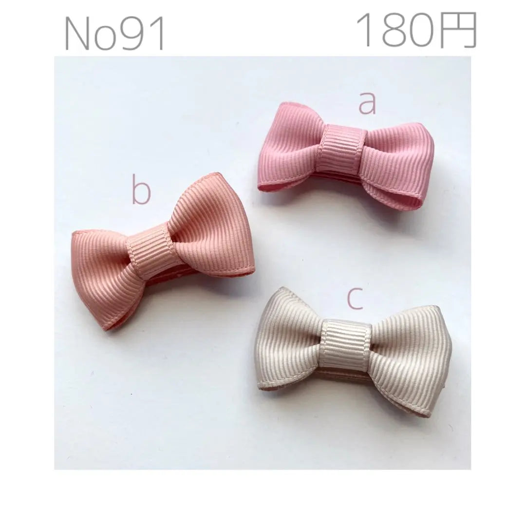 [No.91 ribbon clip] baby hair clip hairpin ♡ semi -custom -made