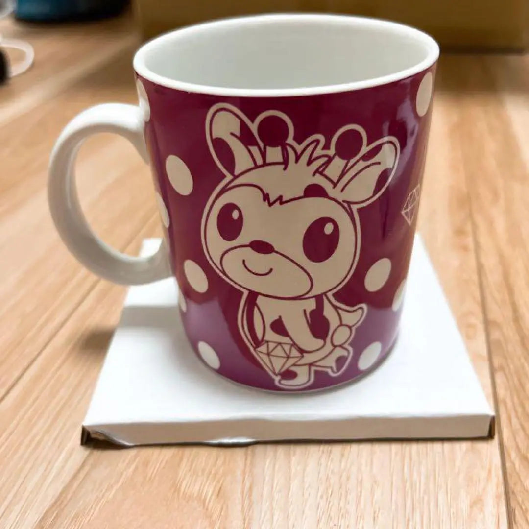 ☆ Taza rosa linda con personaje animal de Kirin, ubicación de regalo