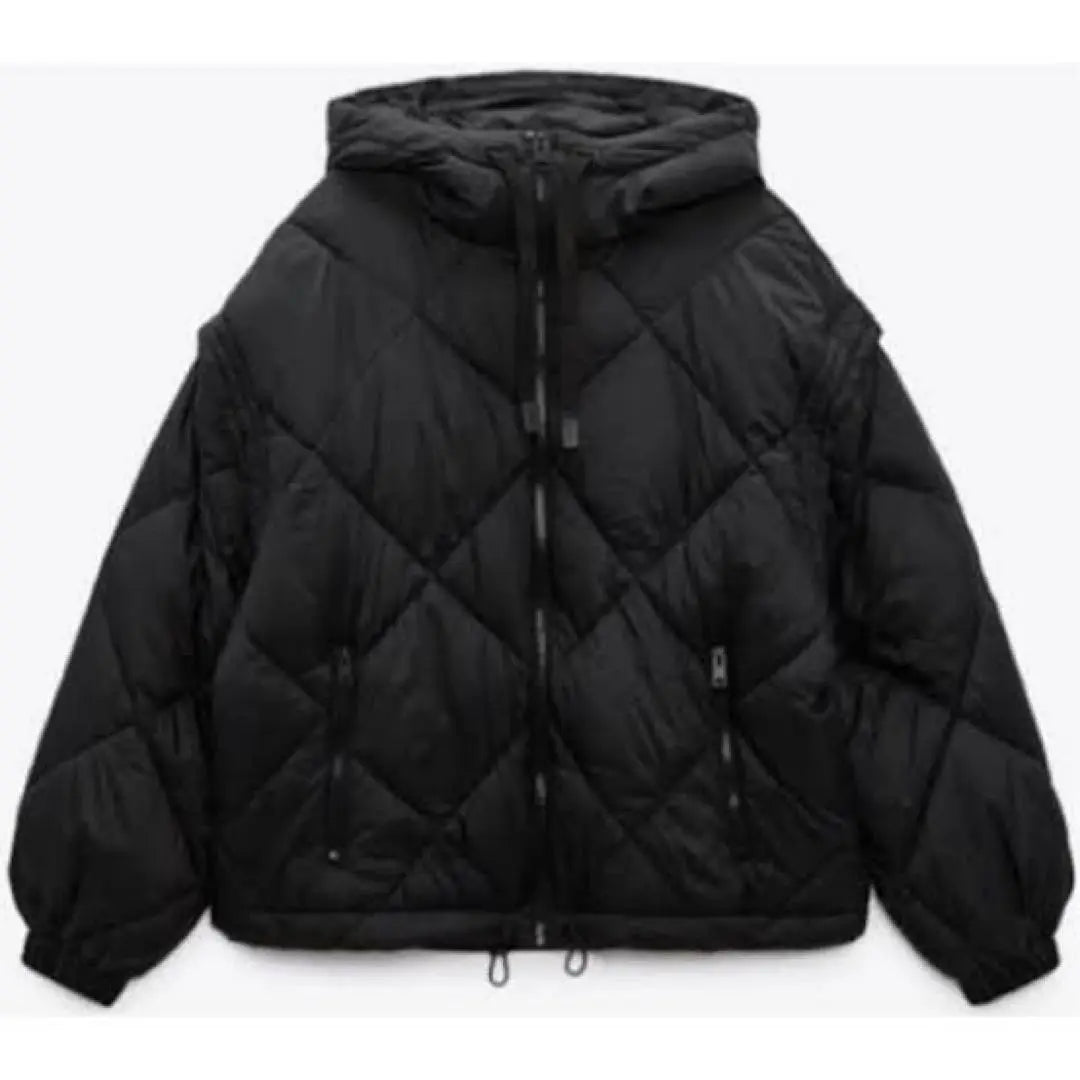 ZARA Chaqueta Puff Manga Dechattable Talla L | ZARA デチャッタブルスリーブパフジャケット Lサイズ