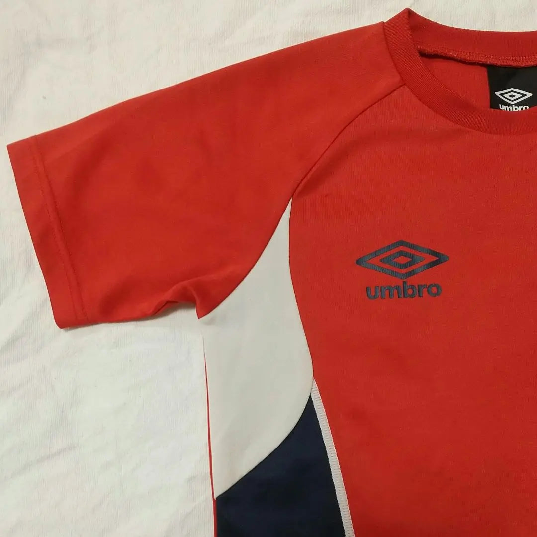 Ambro Umbro Short Sleeve T -shirt Red 130 used goods