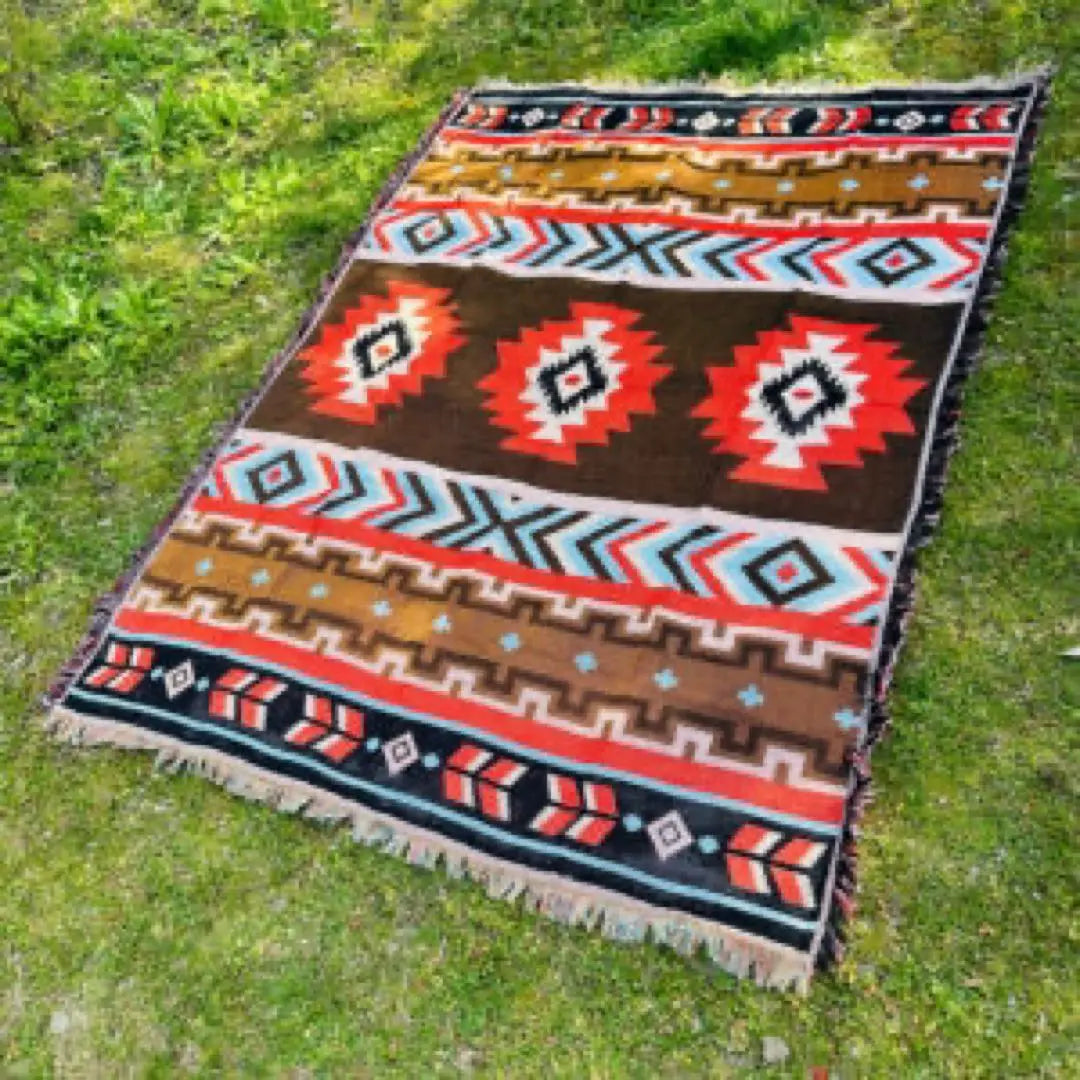 90x180cm blanket multi-rug ortega pattern ethnic pattern picnic mat