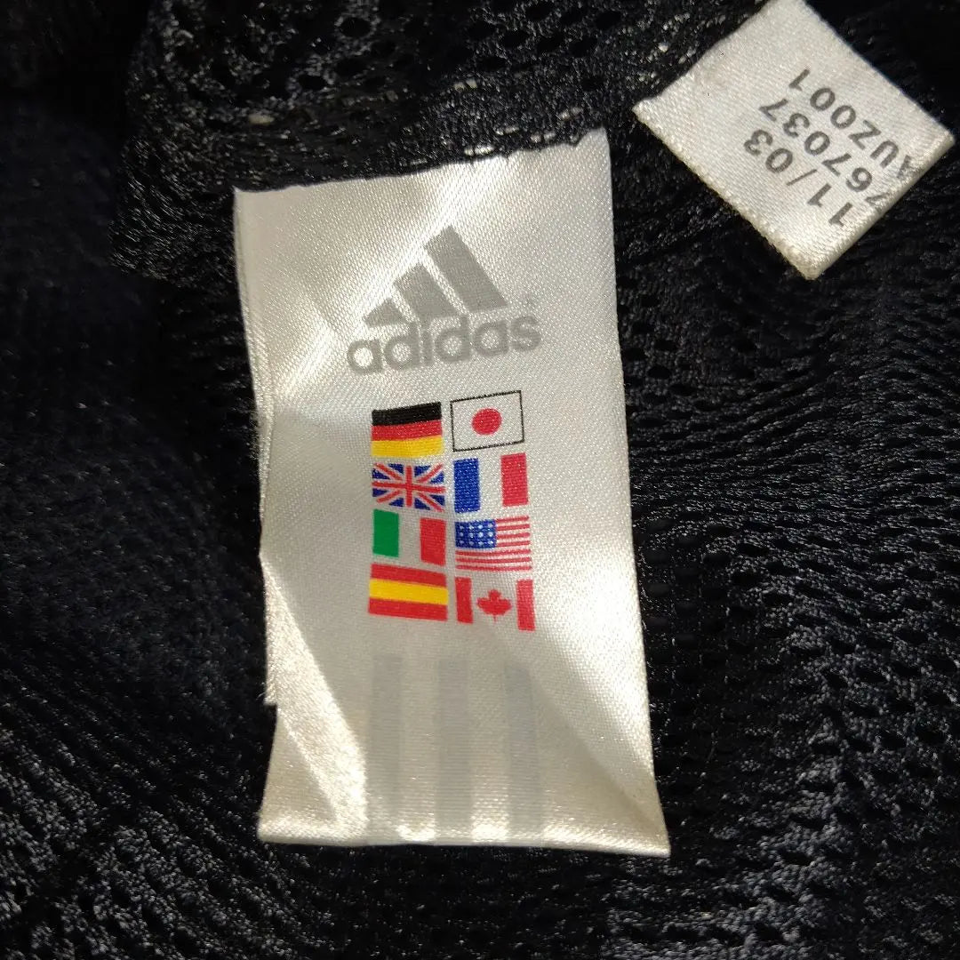 Adidas World Tag Logo Embroidery Extra Thick Arm Jacket Outerwear Black