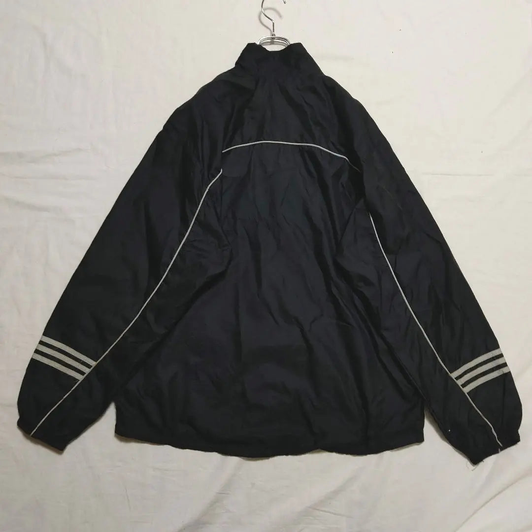 Adidas World Tag Logo Embroidery Extra Thick Arm Jacket Outerwear Black