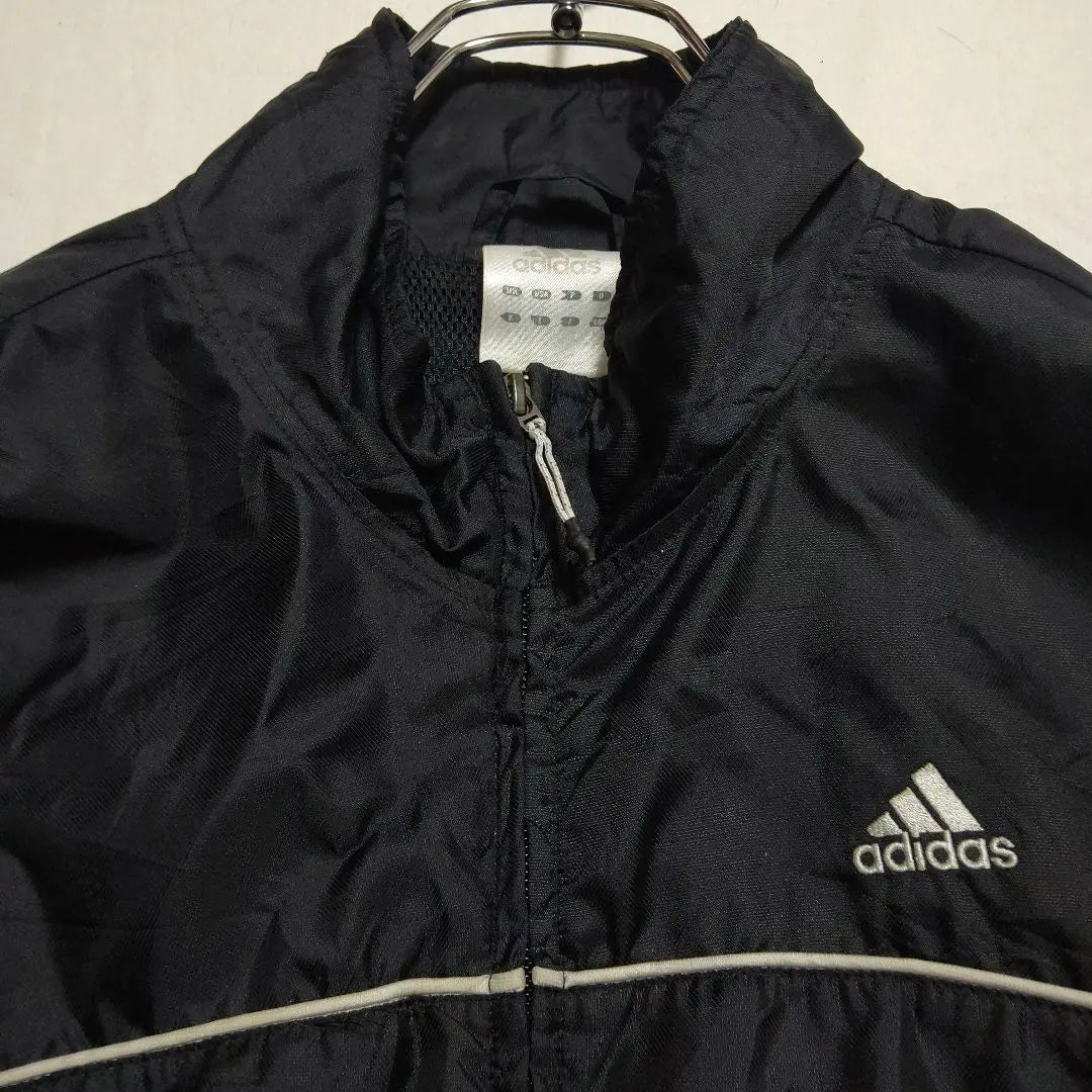 Adidas World Tag Logo Embroidery Extra Thick Arm Jacket Outerwear Black