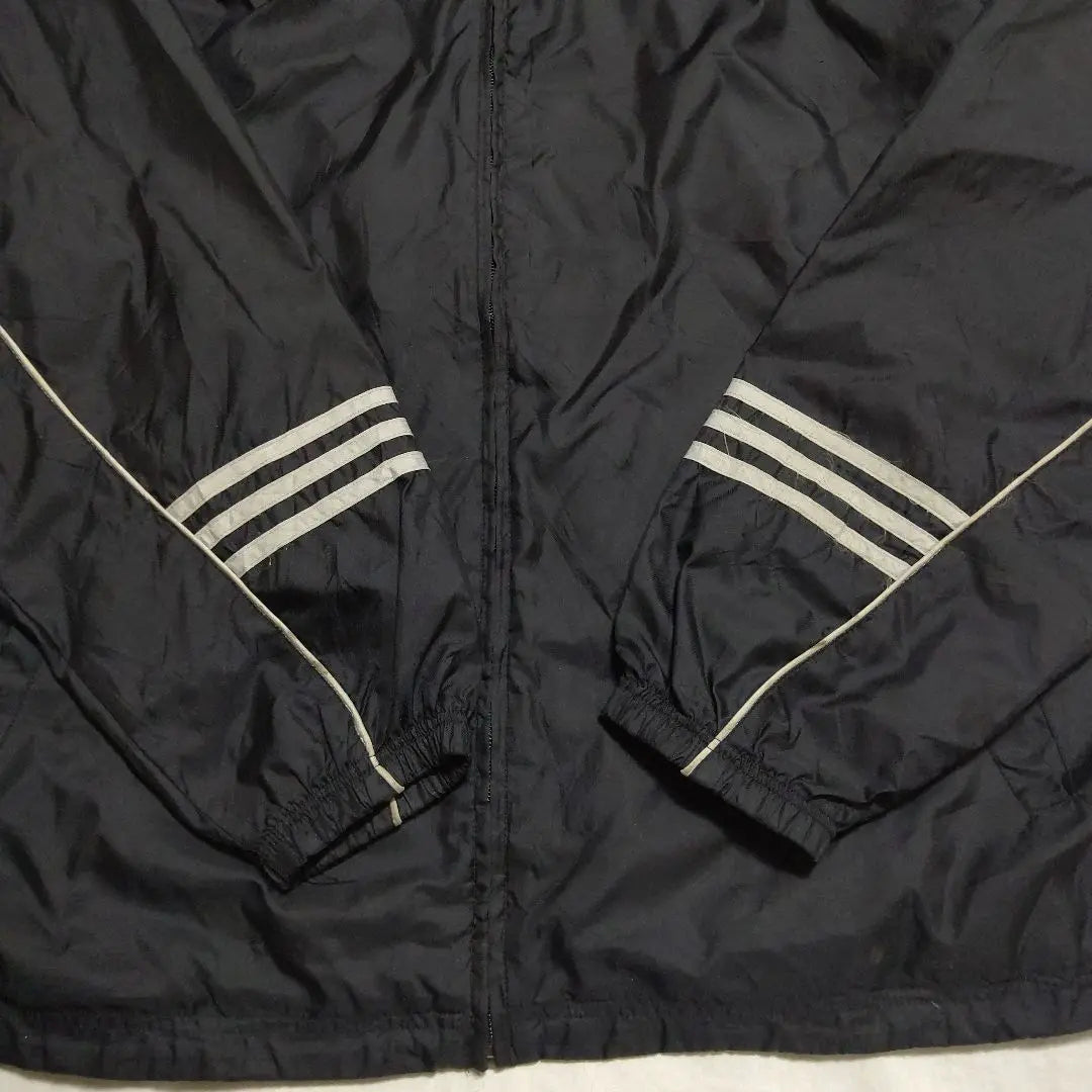 Adidas World Tag Logo Embroidery Extra Thick Arm Jacket Outerwear Black