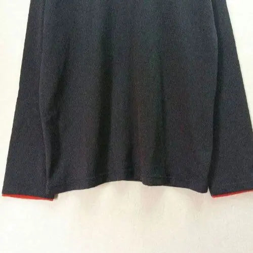 ⏳Ropa deportiva de manga larga con cuello en V para hombre "UNIQLO" [L] Gris cortado y cosido