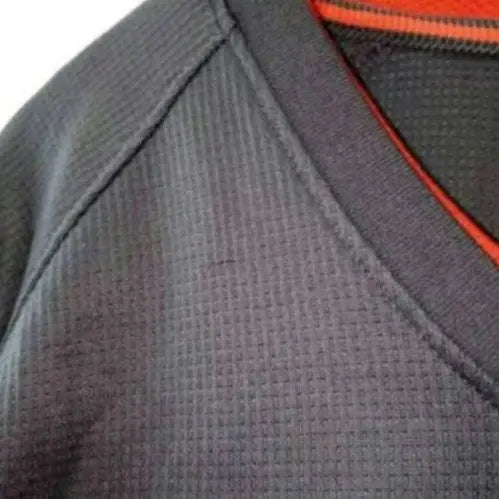 ⏳Ropa deportiva de manga larga con cuello en V para hombre "UNIQLO" [L] Gris cortado y cosido