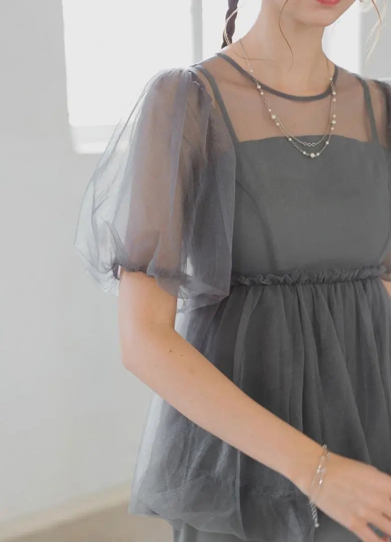 ★ New tag ★ Latest work Dolly Doll Balloon Tulle Layered Dress