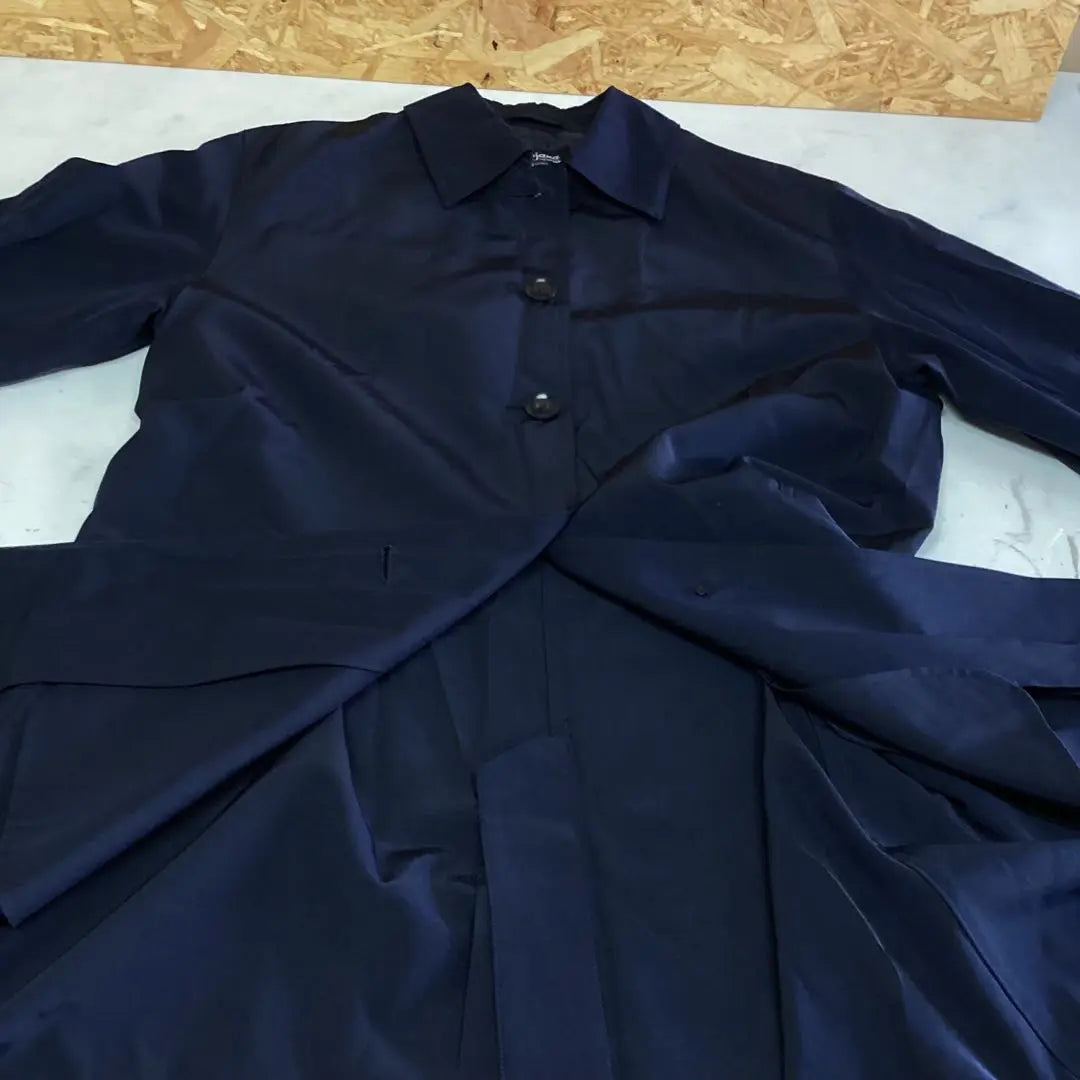 Women's coat, navy blue, size 9, simple (54) | レディース　コート　紺色　9号 シンプル　（し54）