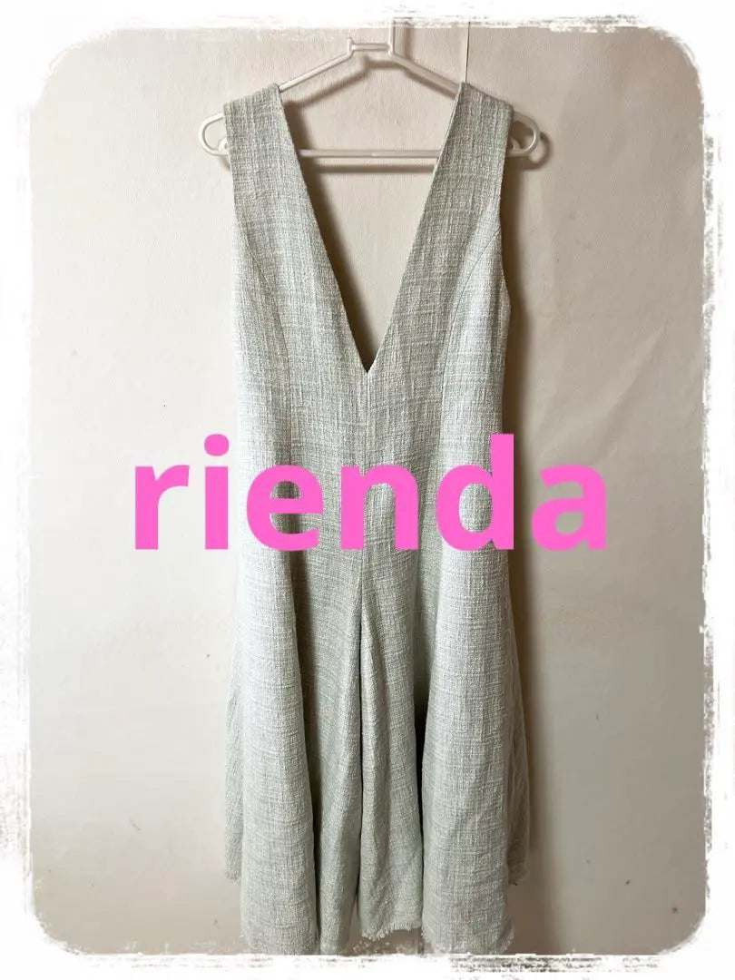 ☘️T15798☘️New rienda Hang Tweed Suspenders PT S | ☘️T15798☘️新品 rienda ハングツイードサスペンダーPT S