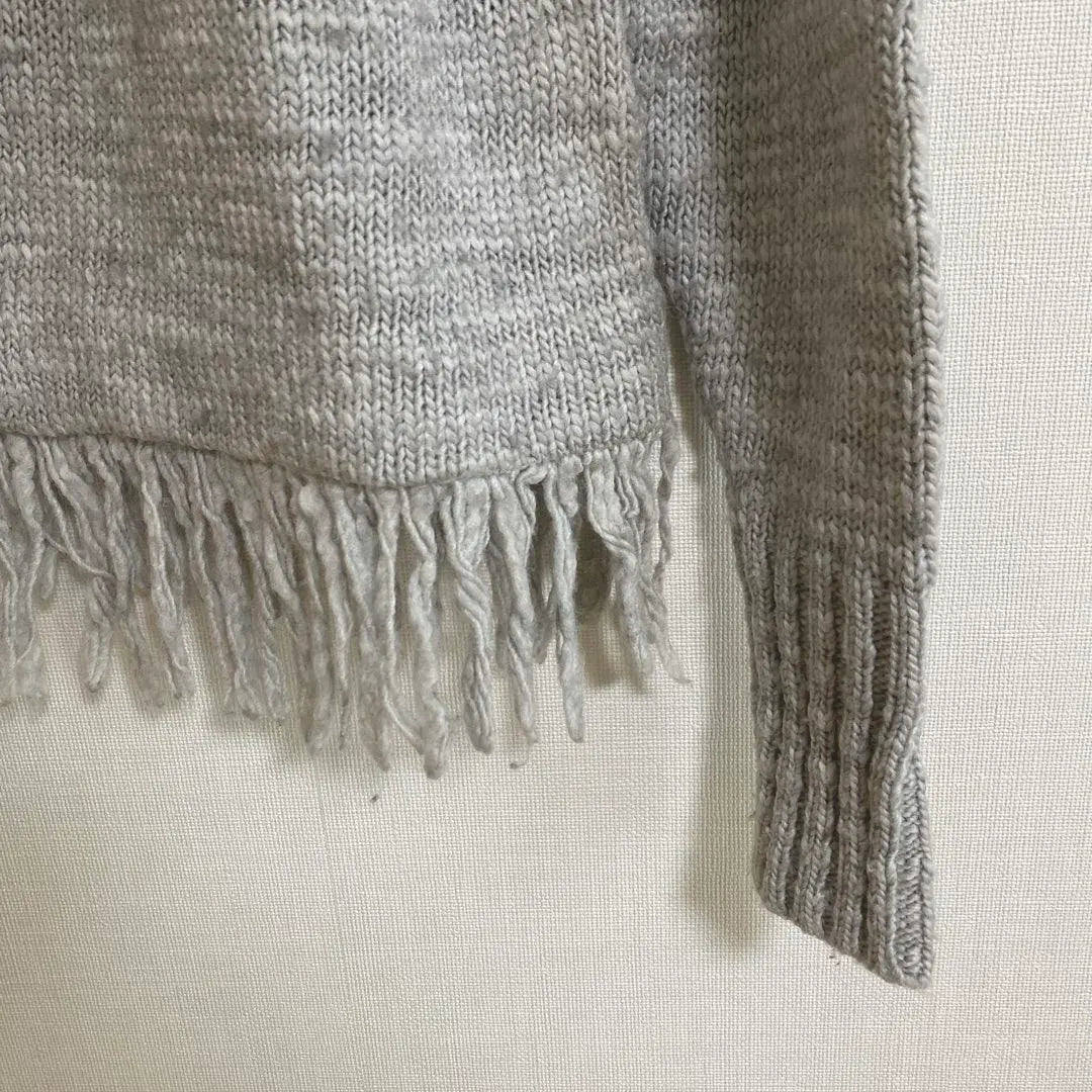 Noble fringe knit pullover