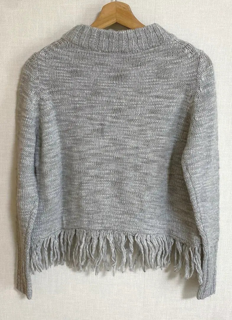 Noble fringe knit pullover