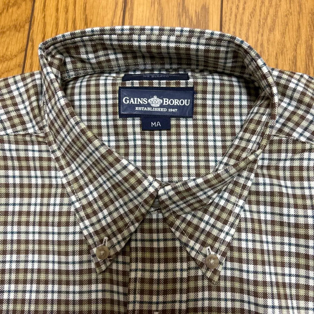 [New and unused] GAINSBOROU Check Shirt, MA Size