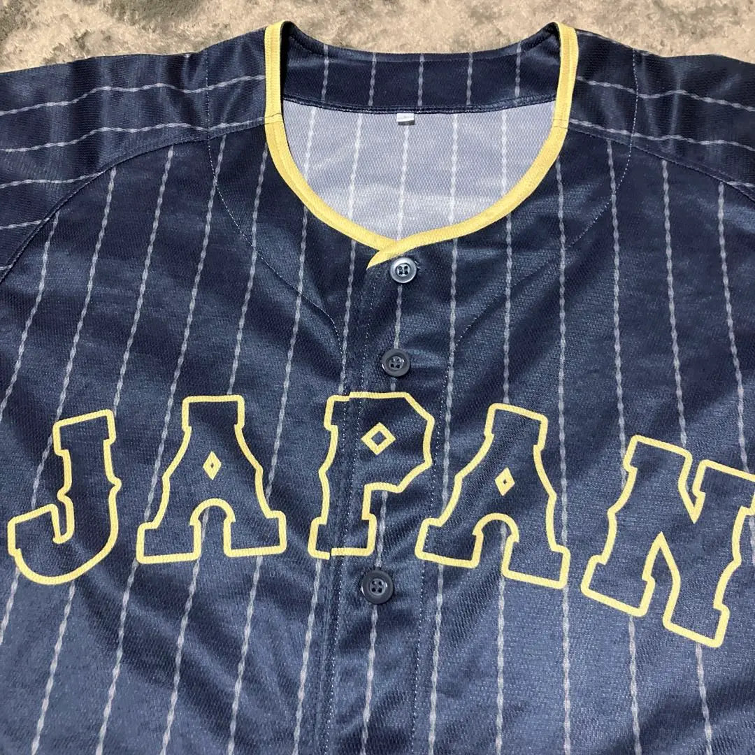 [Good condition] Samurai Japan Mizuno Visitor uniform Samurai Baseball Japan National Team L