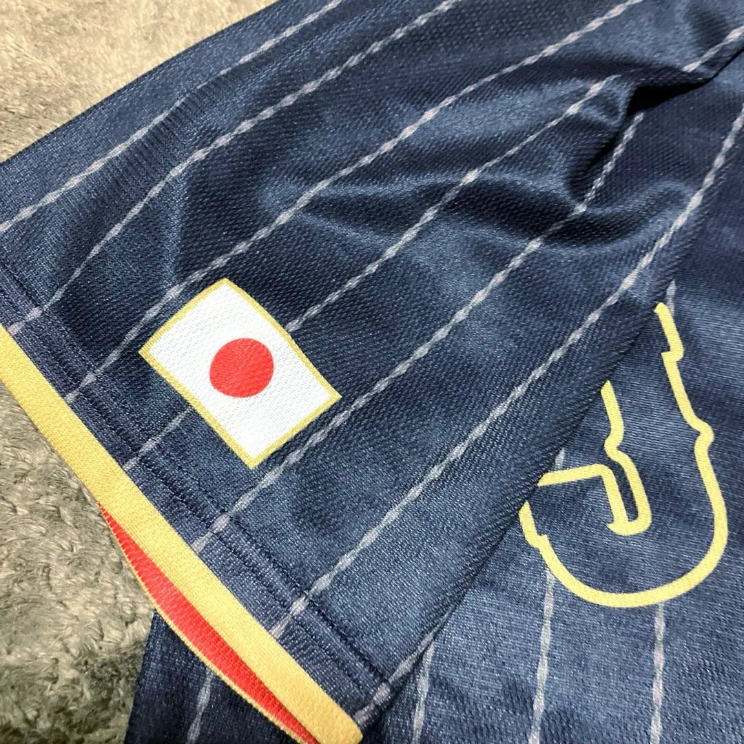 [Good condition] Samurai Japan Mizuno Visitor uniform Samurai Baseball Japan National Team L