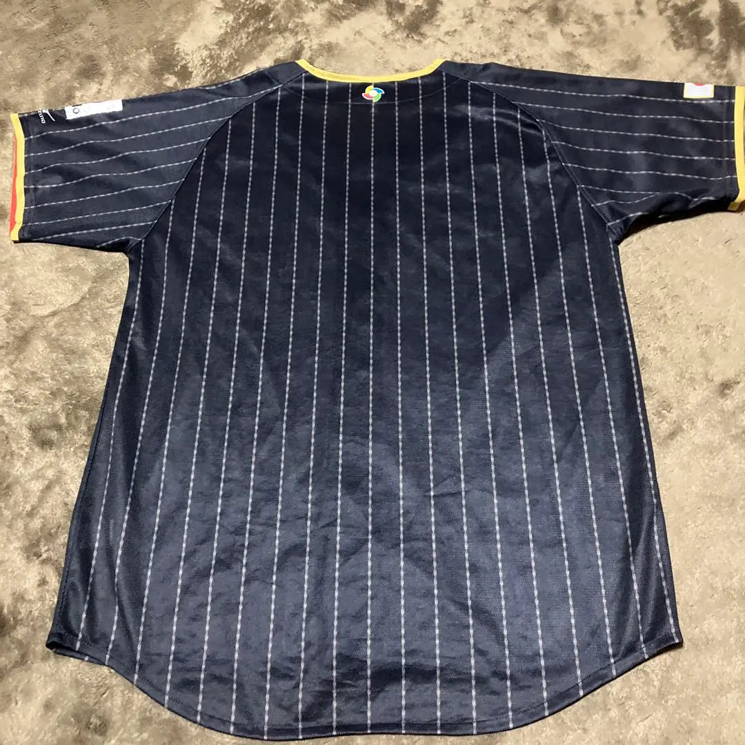 [Good condition] Samurai Japan Mizuno Visitor uniform Samurai Baseball Japan National Team L