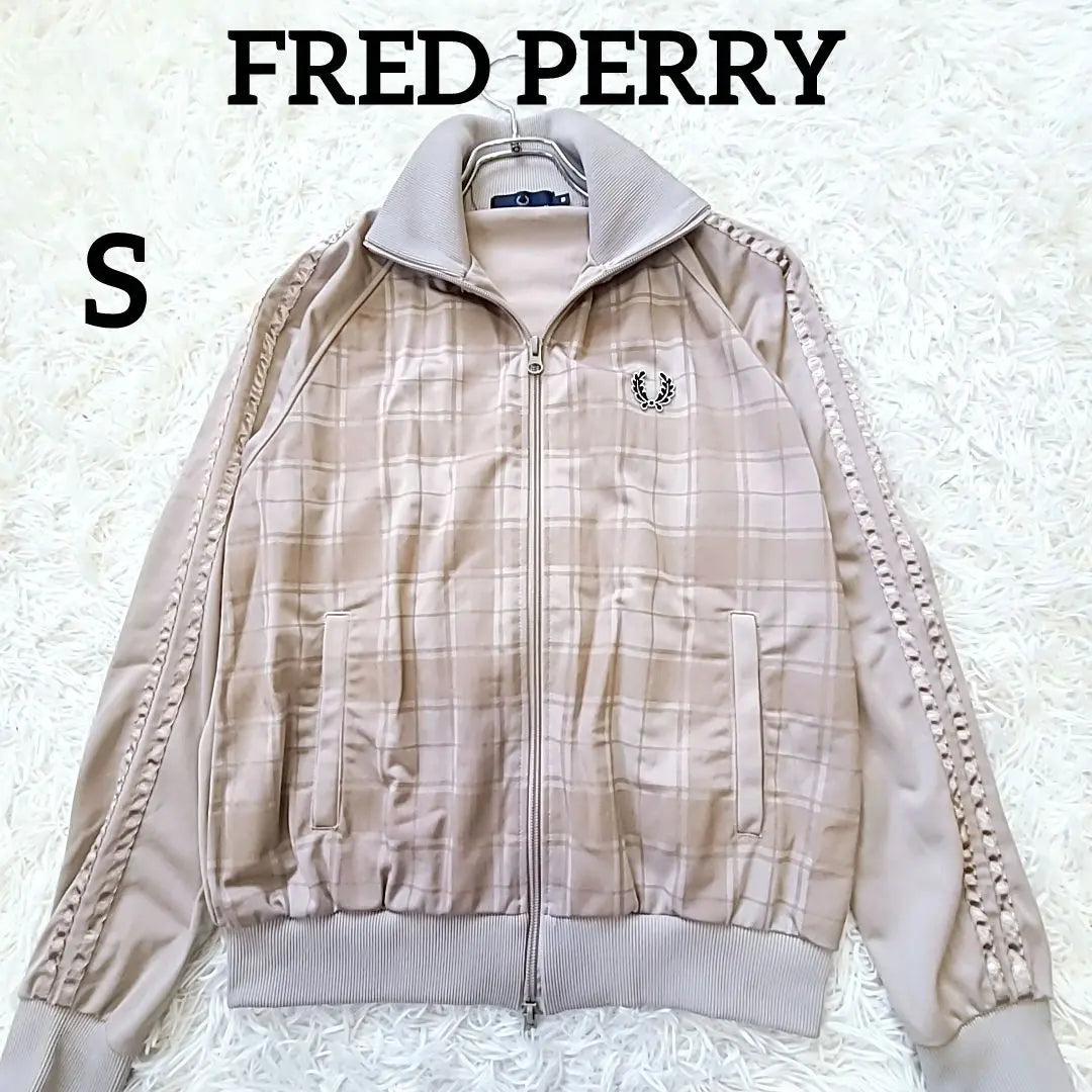 Rare 90s Fred Perry jersey Checkered Full Double Zip