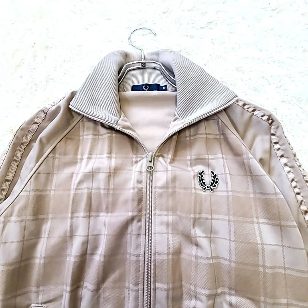 Rare 90s Fred Perry jersey Checkered Full Double Zip