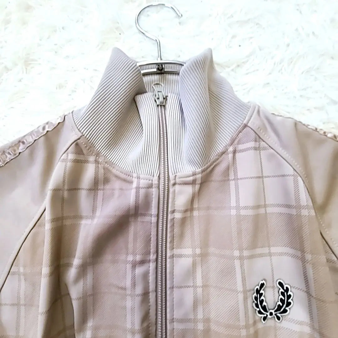 Rare 90s Fred Perry jersey Checkered Full Double Zip