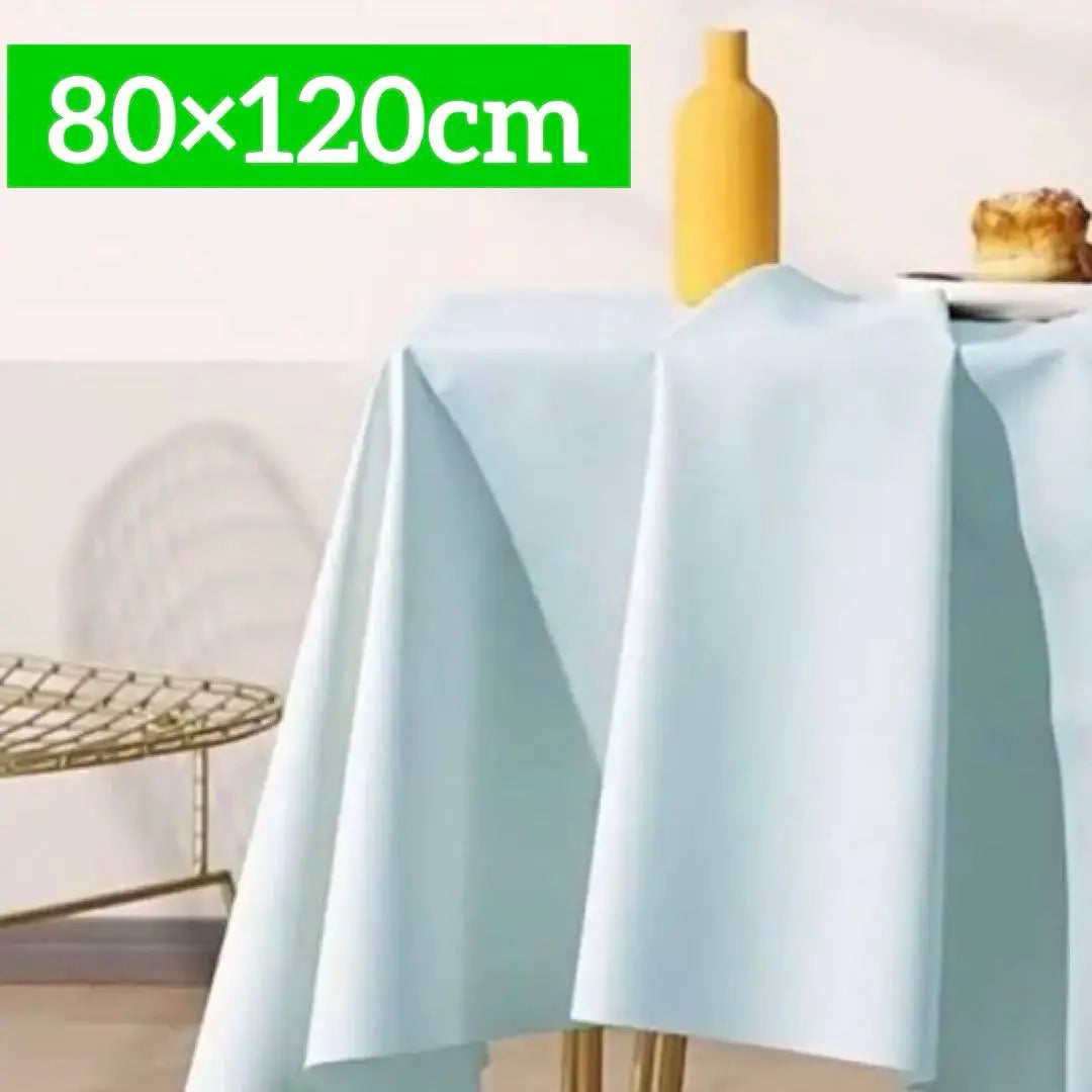 Tablecloth Nordic Rectangular Water Repellent Waterproof Table Mat 80 x 120 Blue