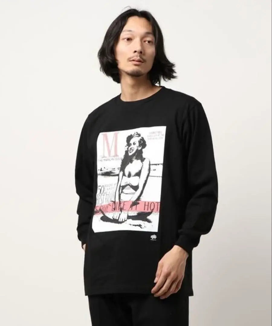 PARKS TOKYO SELECT. Radio Days Marilyn Monroe Long T-shirt