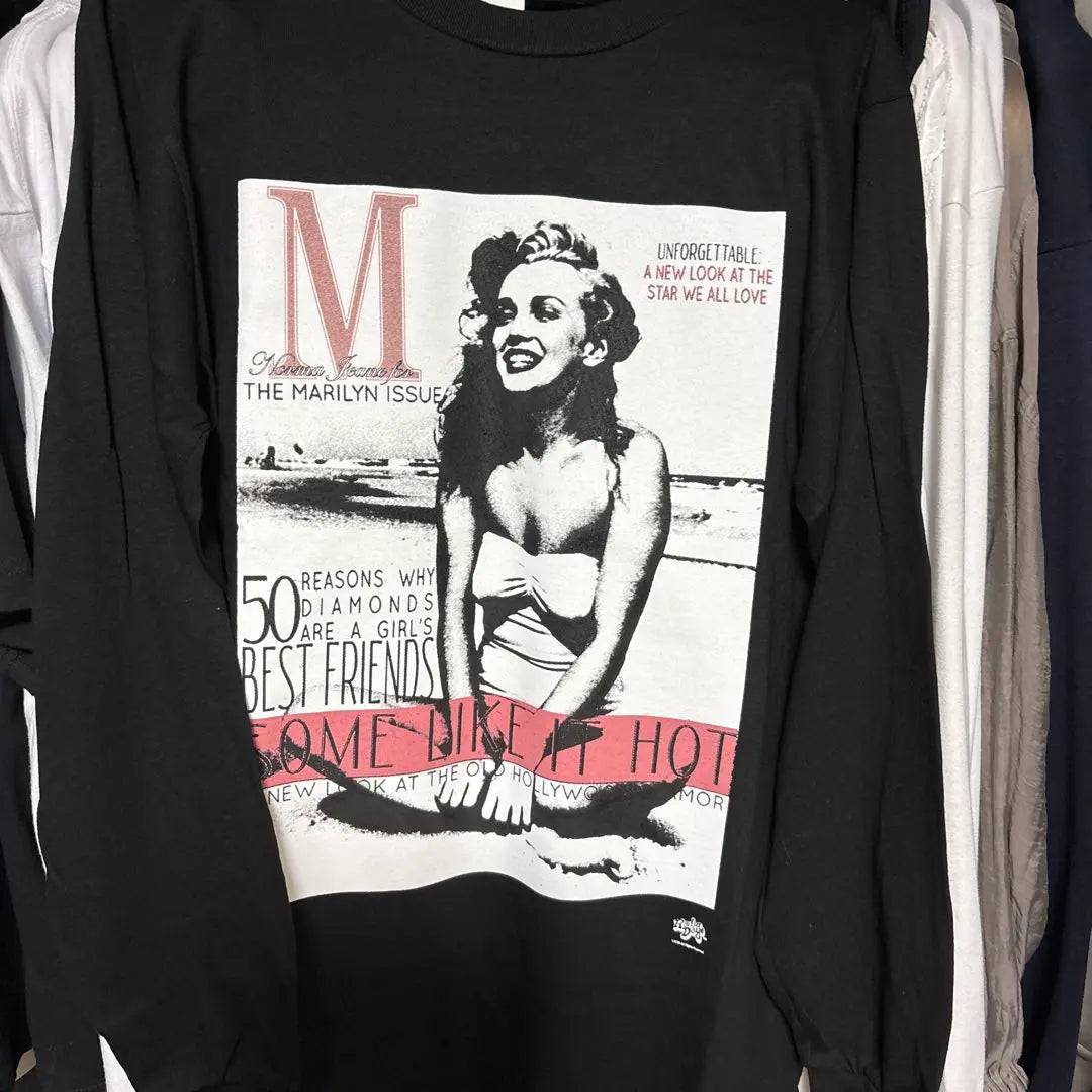 PARKS TOKYO SELECT. Radio Days Marilyn Monroe Long T-shirt