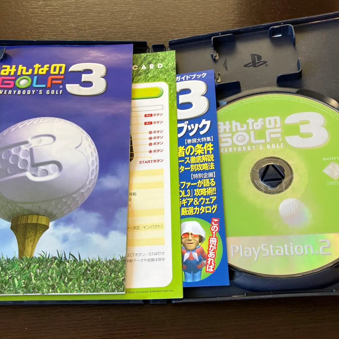 PS2 Everyone's GOLF3 A golf game that can be enjoyed by adults and children - the classic Mingol