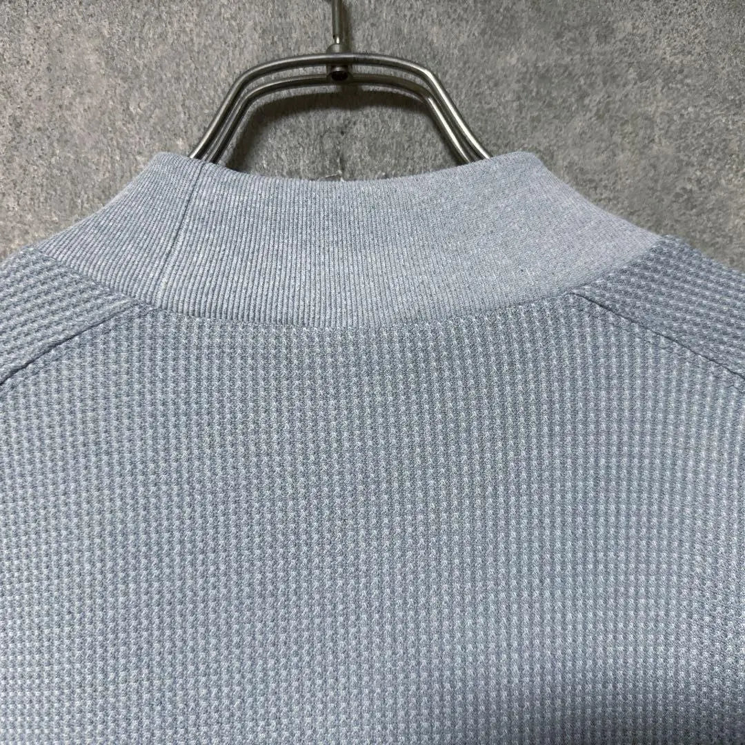 Champion Golf Long Sleeve Mock Neck Shirt Waffle Fabric