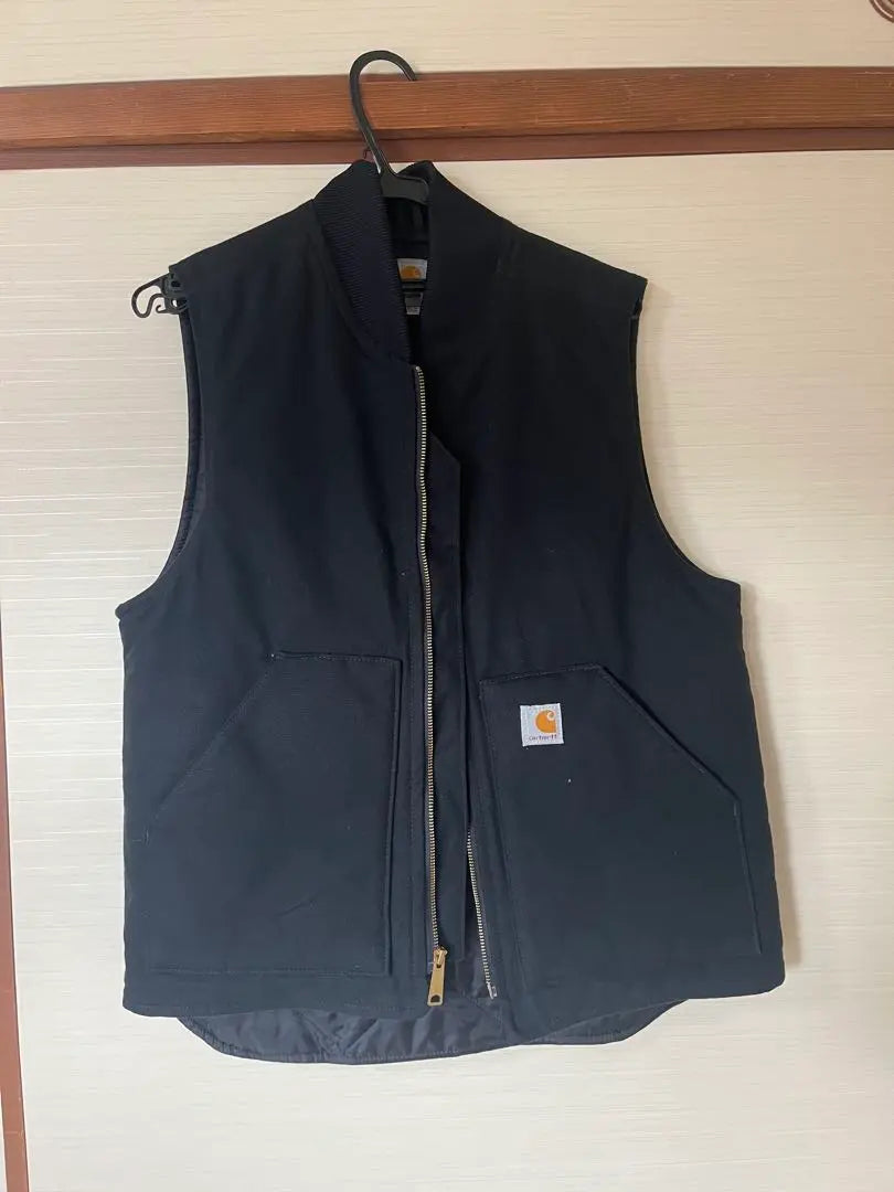 Carhartt Duck Vest Zip Up Black M