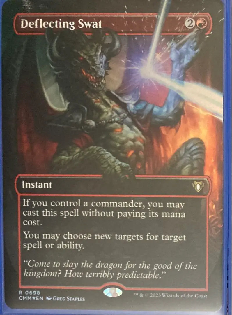 MTG foilEnglish: Deflection Commander Masters Borderless Extension CMM