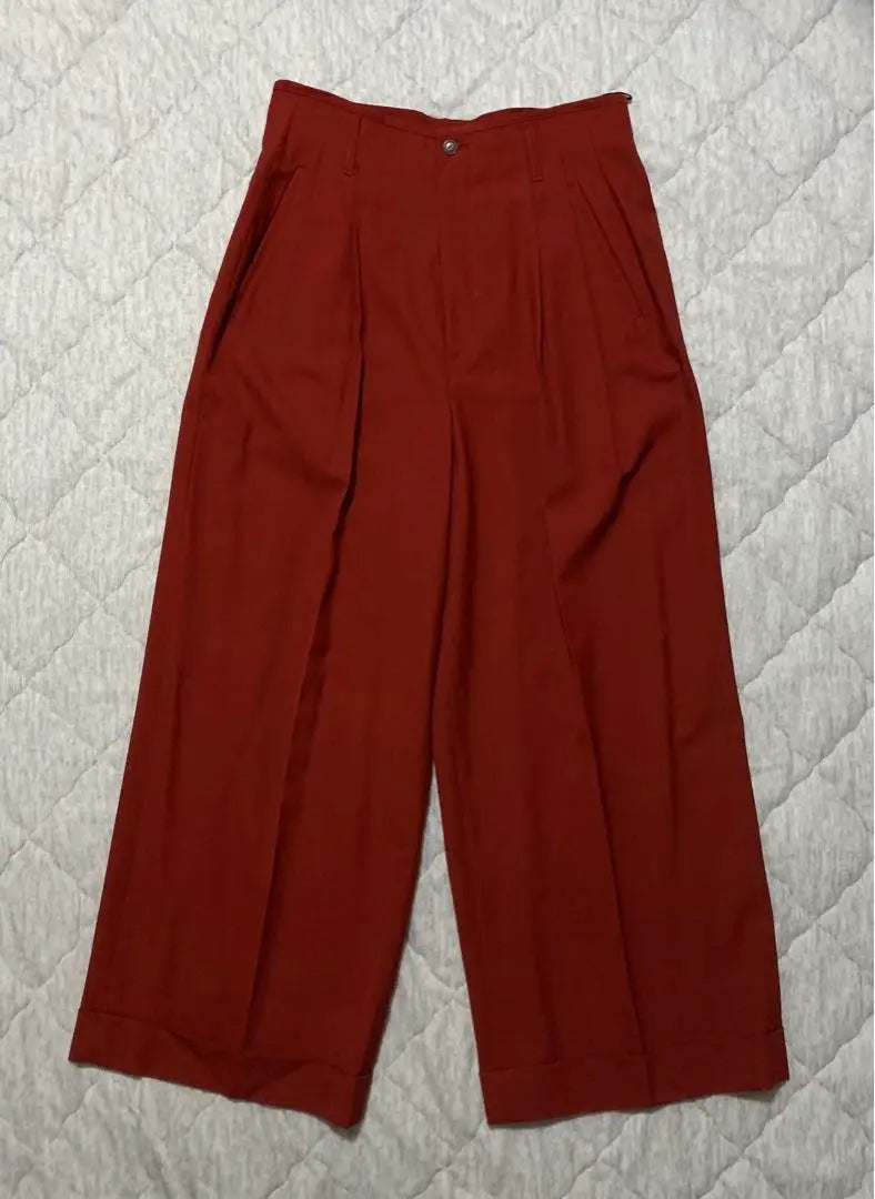 Jean Paul GAULTIER FEMME red wide pants