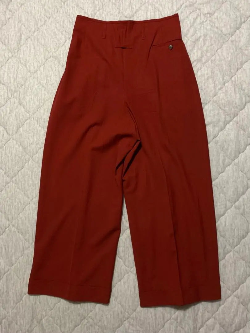 Jean Paul GAULTIER FEMME Pantalón ancho rojo