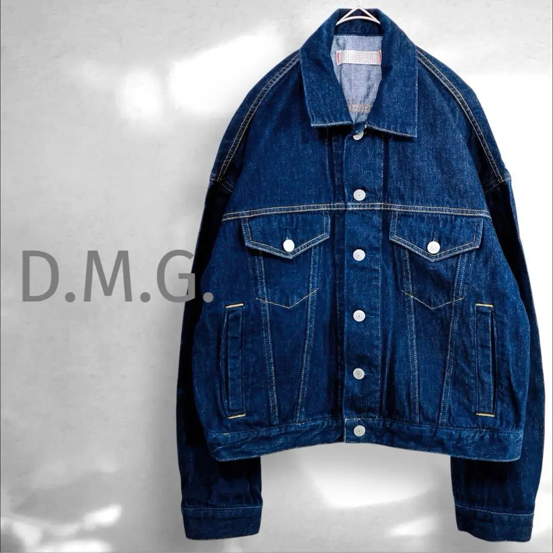 Domingo DOMINGO Denim Jacket Stitch Over -size Dark blue A951 | ドミンゴdomingo デニムジャケット　ステッチ　オーバーサイズ　濃紺a951