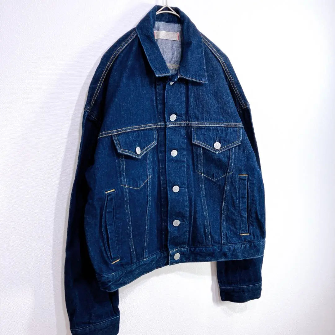 Domingo DOMINGO Denim Jacket Stitch Over -size Dark blue A951 | ドミンゴdomingo デニムジャケット　ステッチ　オーバーサイズ　濃紺a951