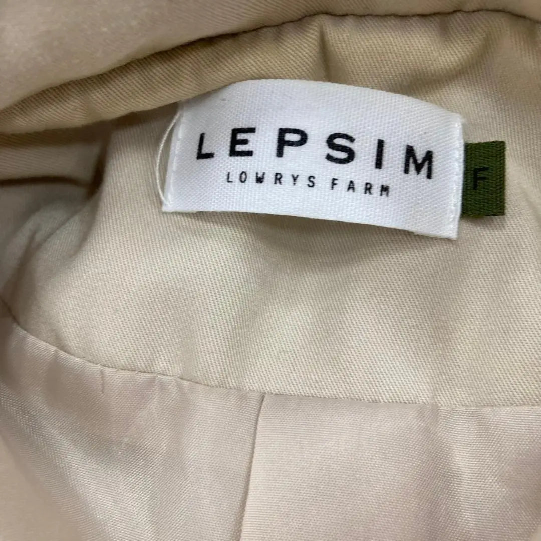 ★LEPSIM★Abrigo★Largo★Beige★Talla única★Mujer